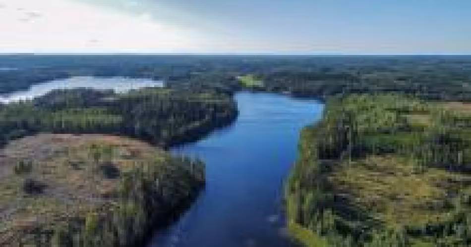 Eau douce, vue du ciel, Suède
