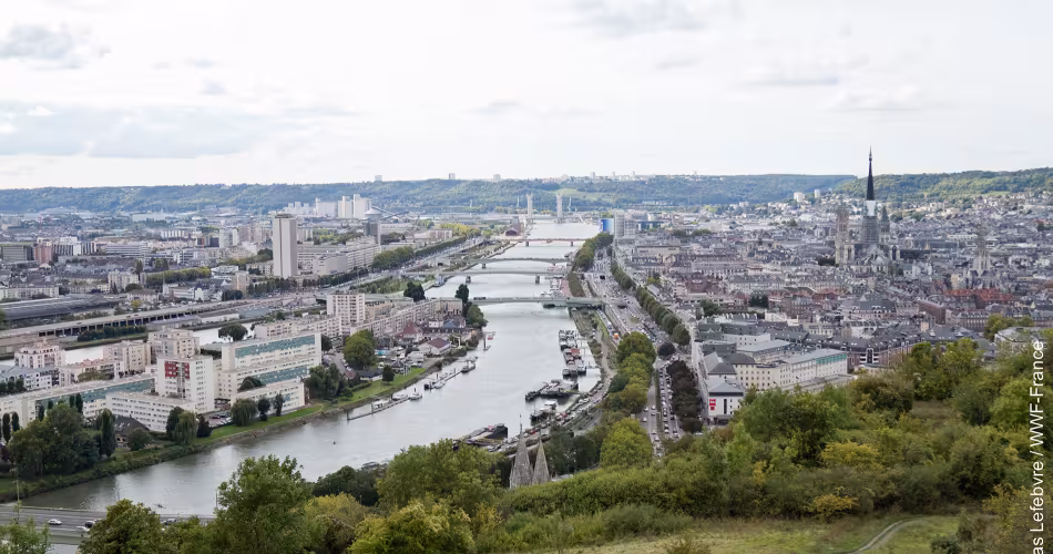 Vue sur Rouen