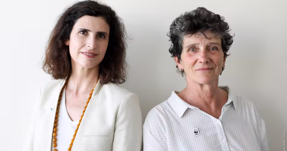 Véronique Andrieux, nouvelle Directrice Générale du WWF France et Isabelle Autissier, Présidente du WWF France