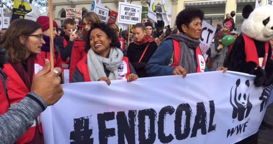 Manifestation pour l'arrêt du charbon la veille de la COP23, Bonn (Allemagne)