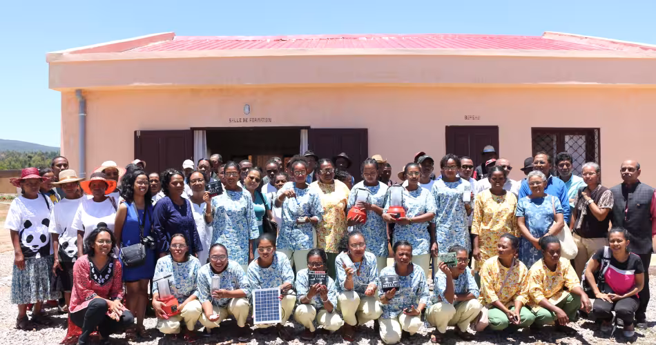 Voici la première promotion du nouveau centre de formation de Madagascar.