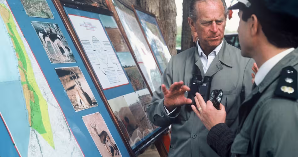 Le Prince Philip, en visite dans le Parc national de Souss-Massa au Maroc.
