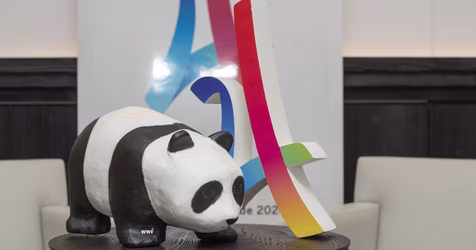 Les logos de Paris 2024 et du WWF réunis
