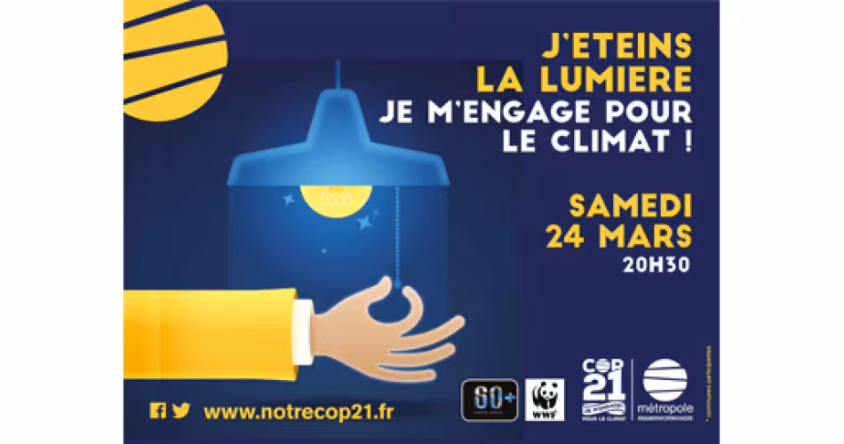 affiche Earth Hour Rouen 