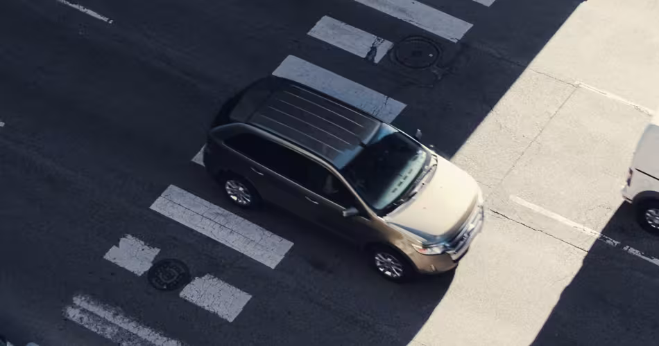 Image d'un SUV vu d'en haut