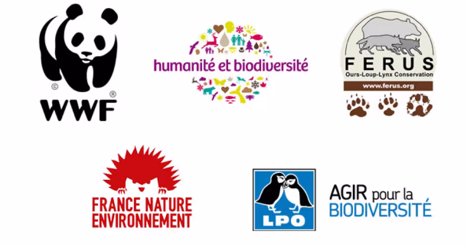 Logos associations mobilisation loup