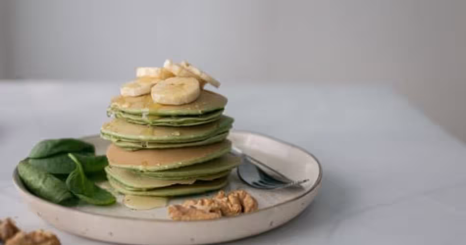 Recette vegan sucrée-salée : Les pancakes aux épinards