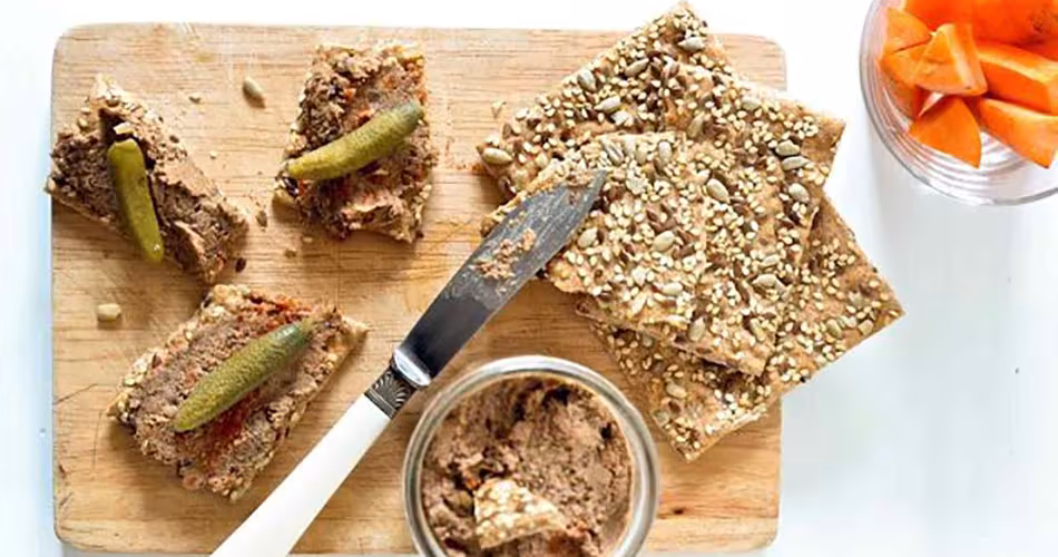 Recette de rillettes végétales aux lentilles et noix