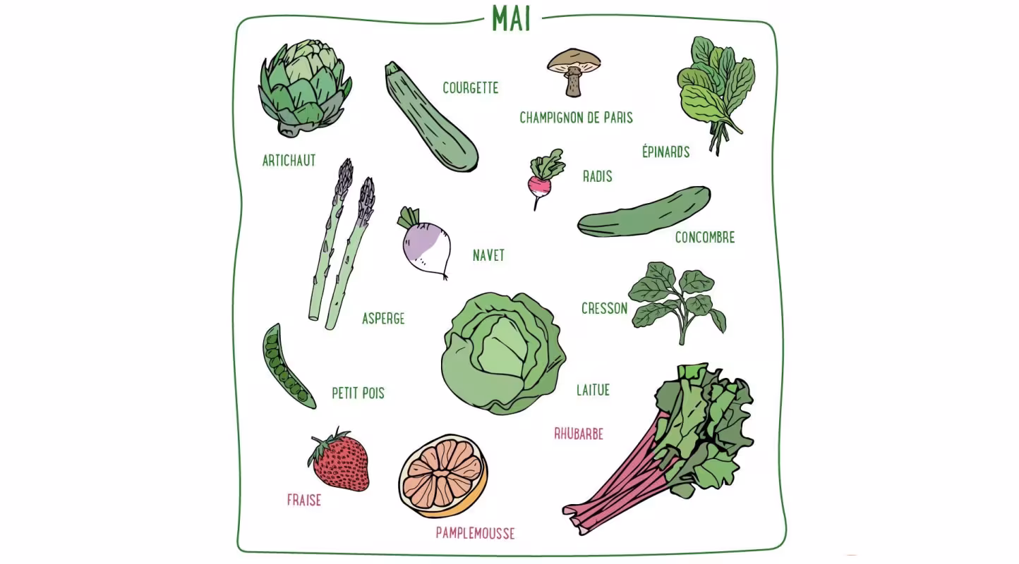 Nos recettes de Mai