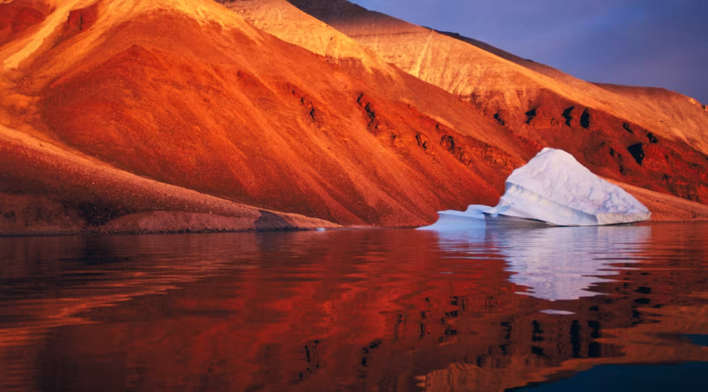 Fonte d'un iceberg en Arctique 