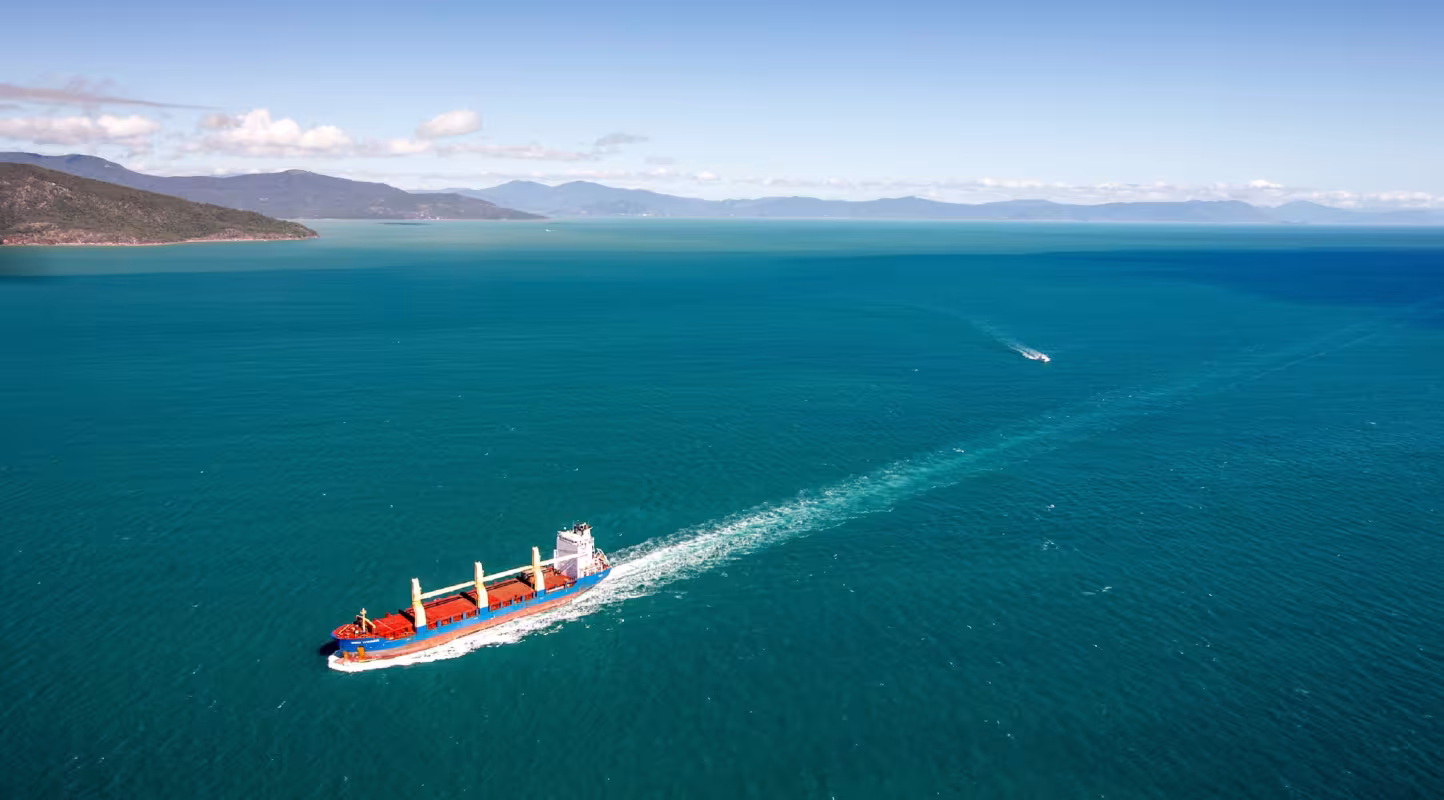 Cargo au large de l'Australie