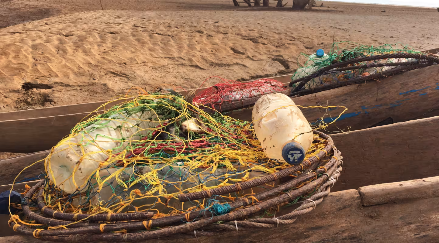 Balance à crabes utilisée pour l'exploitation des eaux profondes à Madagascar