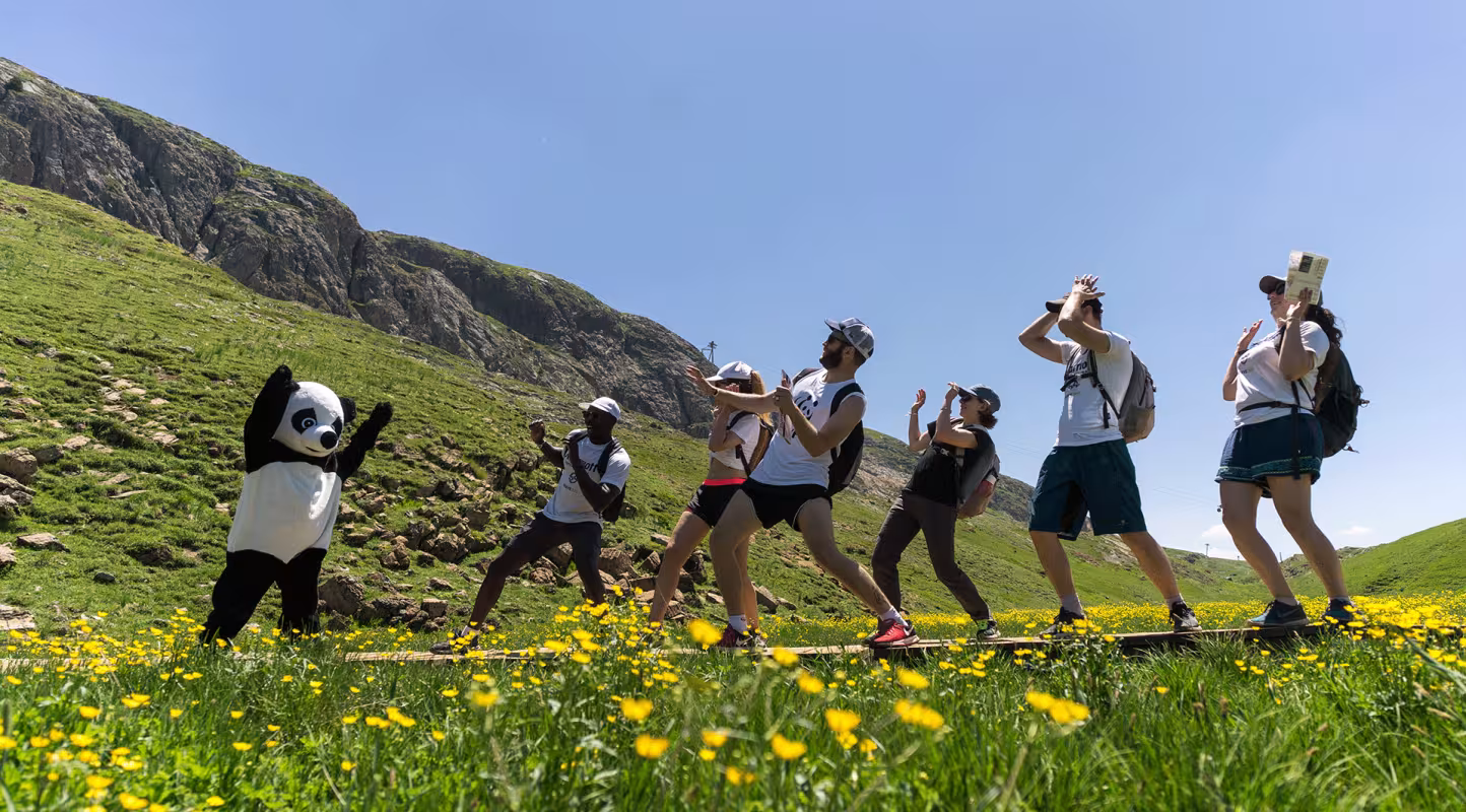 Pandathlon 2019 - La mascotte Panda et les pandathlètes