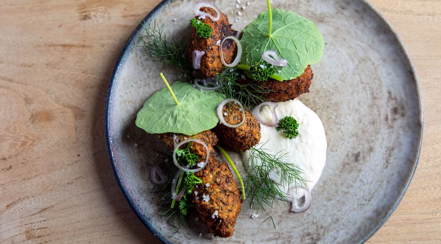 Falafel de lentilles sauce au yaourt de Florent Ladeyn