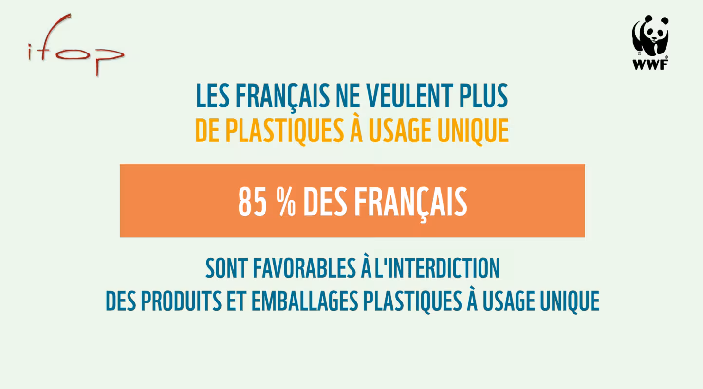 Les français ne veulent plus de plastiques à usage unique