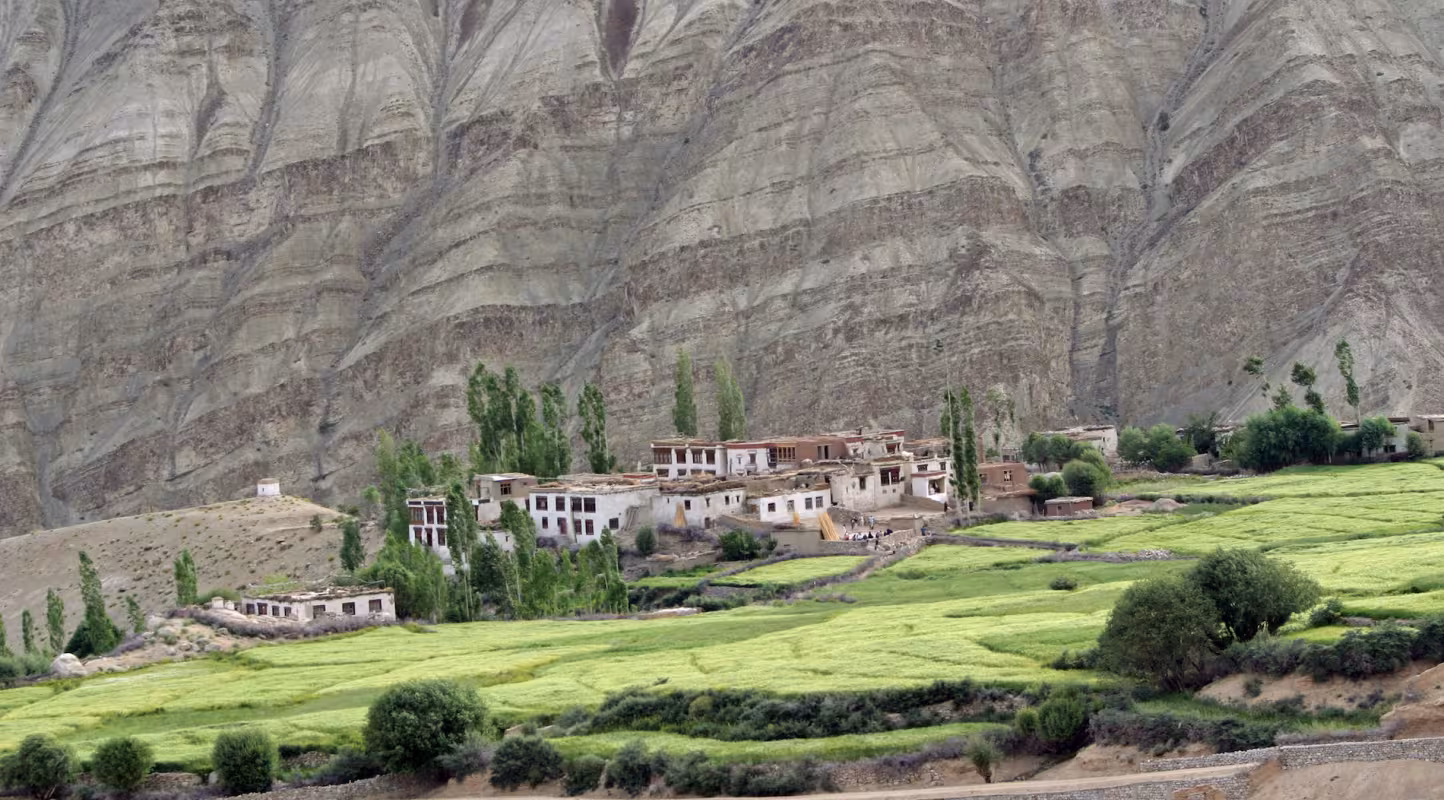 Village de Ladakh, vallée de l'Indus (Inde)
