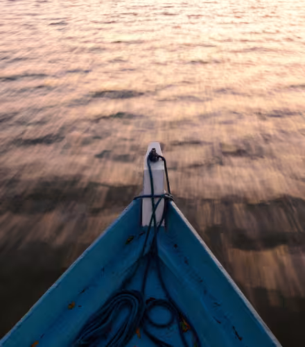 Pirogue sur la rivière Tapajos (Brésil)